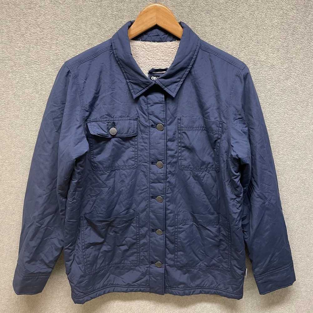 Outdoor Research Womens Chore Jacket Blue Soft Sherpa Lined‎ Outdoor Workwear S